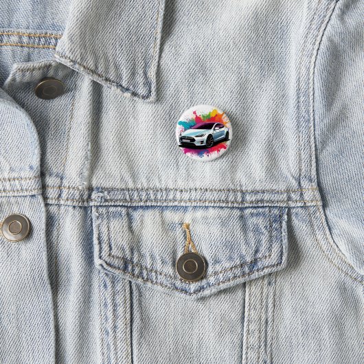 Moderne elektrische auto ronde button 3,2 cm (In situ)