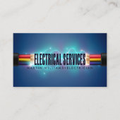 Moderne elektrische draad elektricien visitekaartje (Voorkant)