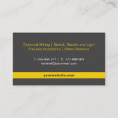 Moderne elektrische Logo Visitekaartje (Achterkant)