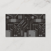 Moderne elektrische schakelkaart visitekaartje (Achterkant)
