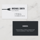 Moderne elektrische Visitekaartje (Voorkant / Achterkant)