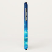 Moderne elektronische blauw kerstboom met licht Case-Mate iPhone case (Achterkant/links)