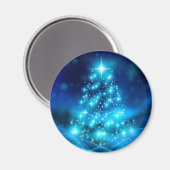 Moderne elektronische blauw kerstboom met licht magneet (Voorkant / Achterkant)