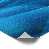 Moderne elektronische blauw kerstboom met licht poster (Hoek)