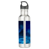 Moderne elektronische blauw kerstboom met licht waterfles  (Achterkant)