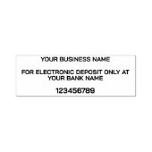 MODERNE ELEKTRONISCHE DEPOSITIEBLAD VOOR BANK  ZELFINKTENDE STEMPEL (Design)