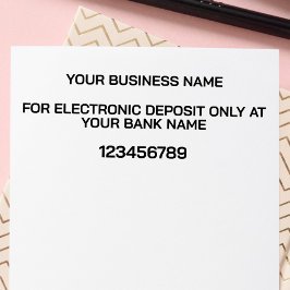 MODERNE ELEKTRONISCHE DEPOSITIEBLAD VOOR BANK  ZELFINKTENDE STEMPEL