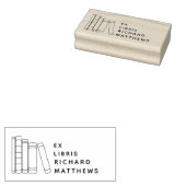 Moderne Elementaire Boekenplank Aangepaste Naam Bi Rubberstempel (Gestempeld)