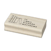 Moderne Elementaire Boekenplank Aangepaste Naam Bi Rubberstempel (Stempel)