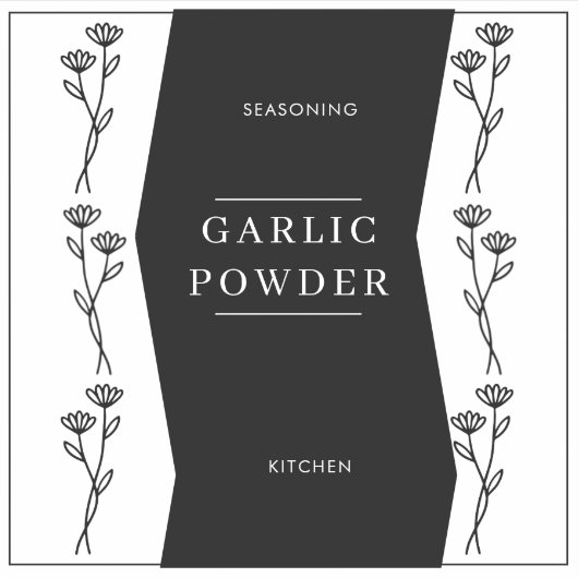 Moderne elementaire minimale keukenkrabbers sticker (Voorkant)