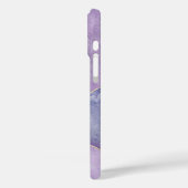 Moderne Eligant Retro Lijn Monogram Case-Mate iPhone Case (Achterkant / Links)