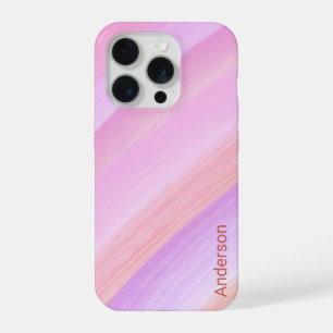 Moderne Eligant Retro Lijn Monogram iPhone 15 Pro Case