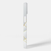 Moderne Eligante Retro Lijn Monogram Case-Mate iPhone Case (Achterkant / Rechts)