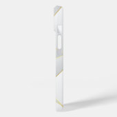 Moderne Eligante Retro Lijn Monogram Case-Mate iPhone Case (Achterkant / Links)