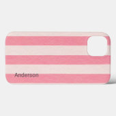 Moderne Eligante Retro Lijn Monogram Case-Mate iPhone Case (Achterkant (horizontaal))