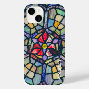Moderne Eligante Retro Lijn Monogram Case-Mate iPhone 14 Hoesje