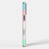 Moderne Eligante Retro Lijn Monogram Case-Mate iPhone Case (Achterkant / Rechts)