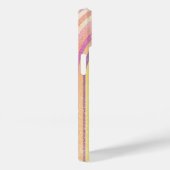 Moderne Eligante Retro Lijn Monogram Case-Mate iPhone Case (Achterkant / Rechts)