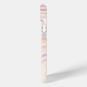 Moderne Eligante Retro Lijn Monogram Case-Mate iPhone Case (Achterkant / Links)