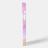 Moderne Eligante Retro Lijn Monogram Case-Mate iPhone Case (Achterkant / Links)