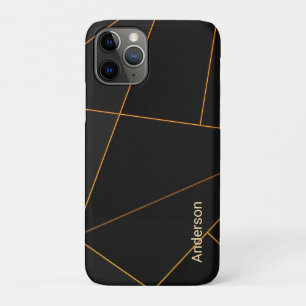 Moderne Eligante Retro Lijn Monogram Case-Mate iPhone Case