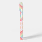 Moderne Eligante Retro Lijn Monogram Case-Mate iPhone Case (Achterkant / Links)