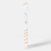 Moderne Eligante Retro Lijn Monogram Case-Mate iPhone Case (Achterkant / Links)
