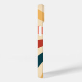 Moderne Eligante Retro Lijn Monogram Case-Mate iPhone Case (Achterkant / Rechts)