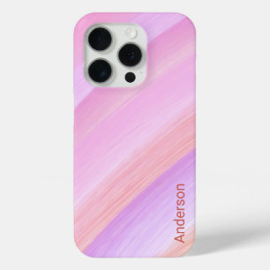 Moderne Eligante Retro Lijn Monogram iPhone 15 Pro Case