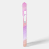 Moderne Eligante Retro Lijn Monogram Case-Mate iPhone Case (Achterkant / Links)