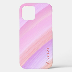 Moderne Eligante Retro Lijn Monogram Case-Mate iPhone Case