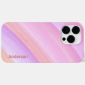 Moderne Eligante Retro Lijn Monogram Case-Mate iPhone Case (Achterkant (horizontaal))