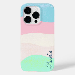 Moderne Eligante Retro Lijn Monogram Case-Mate iPhone 14 Pro Hoesje