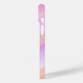 Moderne Eligante Retro Lijn Monogram Case-Mate iPhone Case (Achterkant / Links)