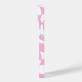 Moderne Eligante Retro Lijn Monogram Case-Mate iPhone Case (Achterkant / Links)