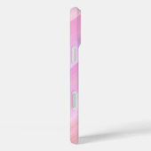 Moderne Eligante Retro Lijn Monogram Case-Mate iPhone Case (Achterkant / Rechts)