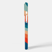 Moderne Eligante Retro Lijn Monogram Case-Mate iPhone Case (Achterkant / Links)