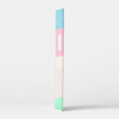 Moderne Eligante Retro Lijn Monogram Case-Mate iPhone Case (Achterkant / Rechts)