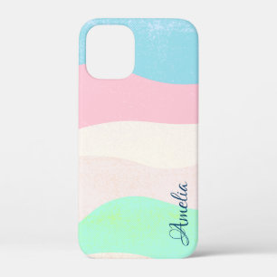 Moderne Eligante Retro Lijn Monogram Case-Mate iPhone Case