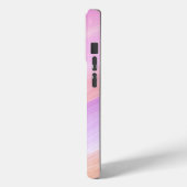 Moderne Eligante Retro Lijn Monogram Case-Mate iPhone Case (Achterkant / Links)