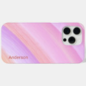 Moderne Eligante Retro Lijn Monogram Case-Mate iPhone Case (Achterkant (horizontaal))