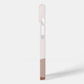 Moderne Eligante Retro Lijn Monogram Case-Mate iPhone Case (Achterkant / Links)
