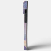 Moderne Eligante Retro Lijn Monogram Case-Mate iPhone Case (Achterkant / Links)