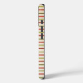 Moderne Eligante Retro Lijn Monogram Case-Mate iPhone Case (Achterkant / Links)