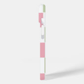 Moderne Eligante Retro Lijn Monogram Case-Mate iPhone Case (Achterkant / Links)