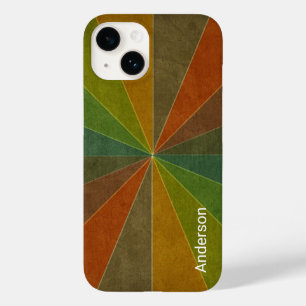 Moderne Eligante Retro Lijn Monogram Case-Mate iPhone 14 Hoesje