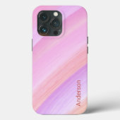 Moderne Eligante Retro Lijn Monogram Case-Mate iPhone Case (Achterkant)