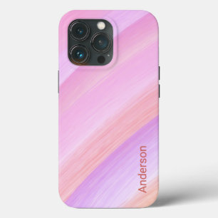 Moderne Eligante Retro Lijn Monogram Case-Mate iPhone Case