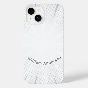 Moderne Eligante Retro Lijn Monogram Case-Mate iPhone 14 Hoesje
