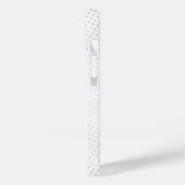 Moderne Eligante Retro Lijn Monogram Case-Mate iPhone Case (Achterkant / Links)